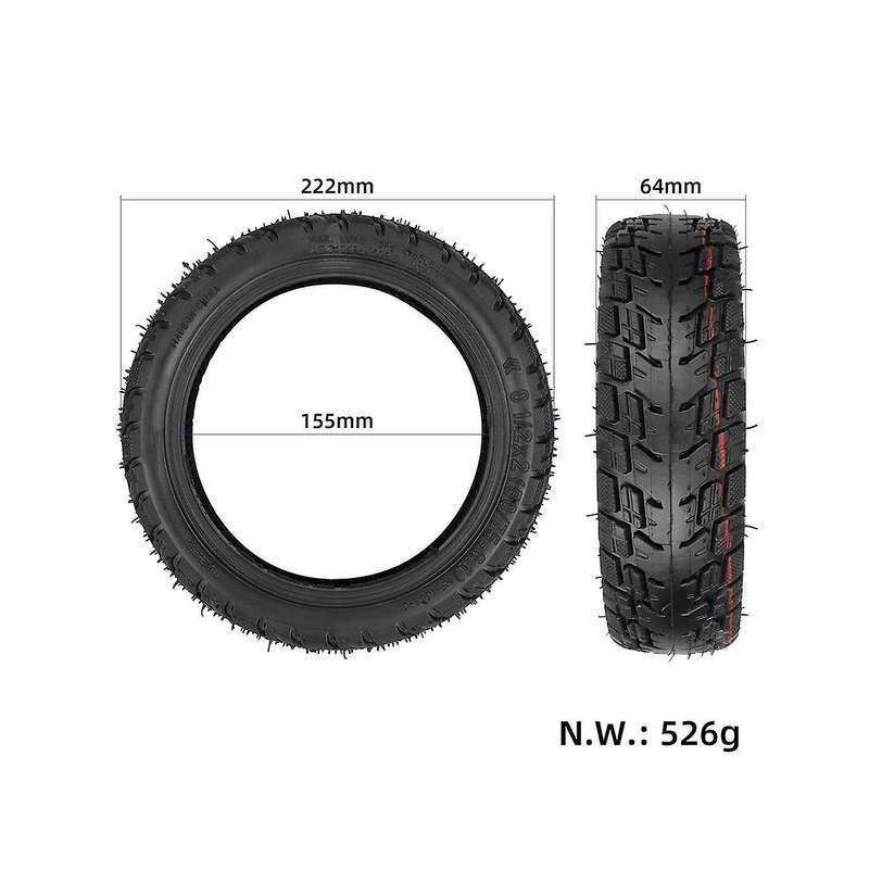 8.5inch 50/75-6.1 for Electric Scooter Tire Upgraded Vacuum Tire (81/2x2) Explosion-proof Tire