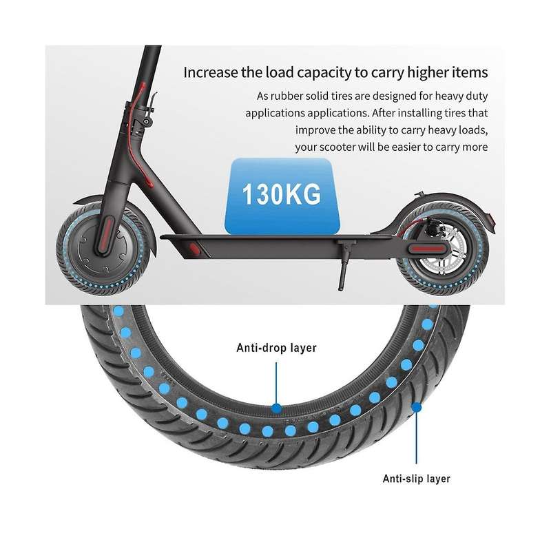 8.5inch Solid Tire for M365 1s Pro Electric Scooter Anti-explosion Tire Absorber Damping Honeycomb