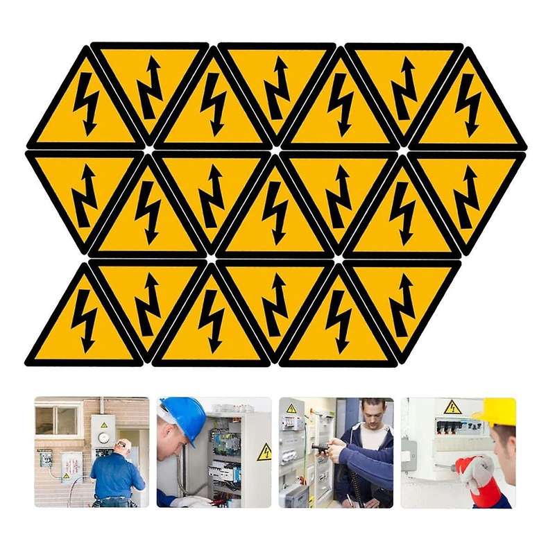 80 Sheets Labels Electric Fence Sign Label Stickers Warning Label for Safety Electric Shocks Safety