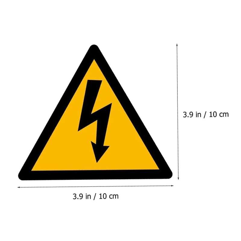 80 Sheets Labels Electric Fence Sign Label Stickers Warning Label for Safety Electric Shocks Safety