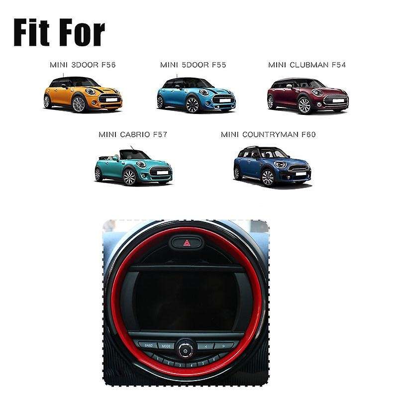 8.8 Inch Red Center Console Dashboard Navigation Display Cover Trim Decoration Ring for Mini Cooper