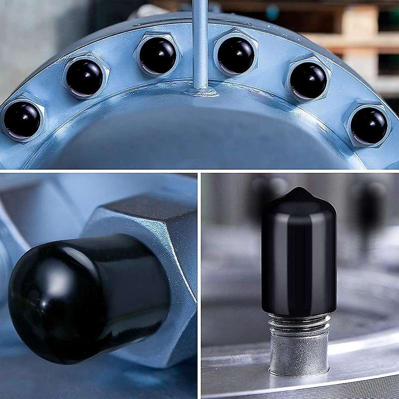 80 Pieces Rubber End Caps Flexible Covers Screw Caps Thread Protectors in 4 Sizes 1/4 to 3/4 Inch (B