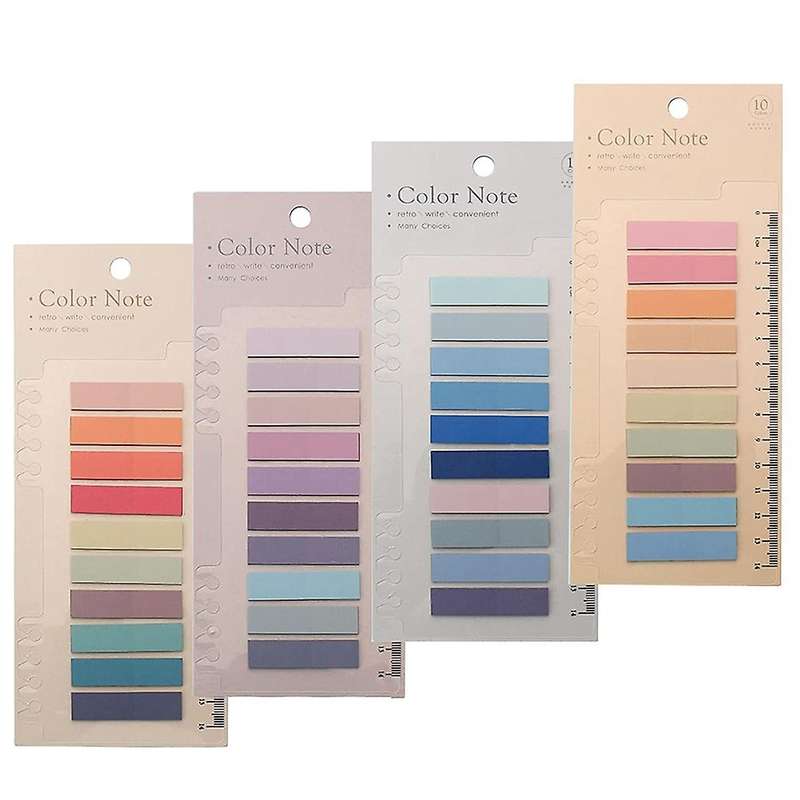 800 Pcs Sticky Index Tabs, with Ruler Compatible Page Marking