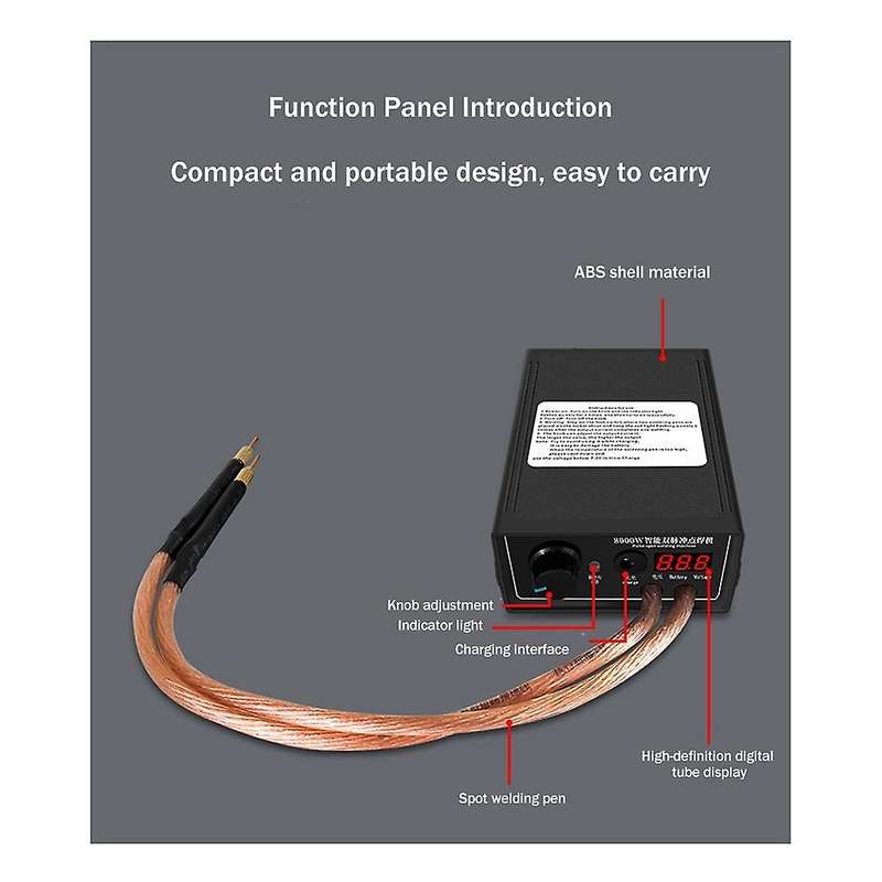 8000w Household Spot Welder 18650 Lithium Battery Spot Welder Portable Spot Welder Diy Kit Us Plug