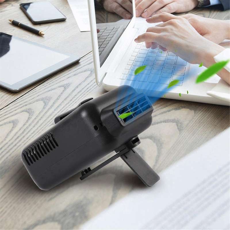 8000mA Rechargeable Waist Clip on Fan,Neck Fan,Portable Outdo Sports Work Fan,Adjustable Air Outlet