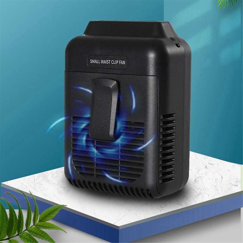 8000mA Rechargeable Waist Clip on Fan,Neck Fan,Portable Outdo Sports Work Fan,Adjustable Air Outlet