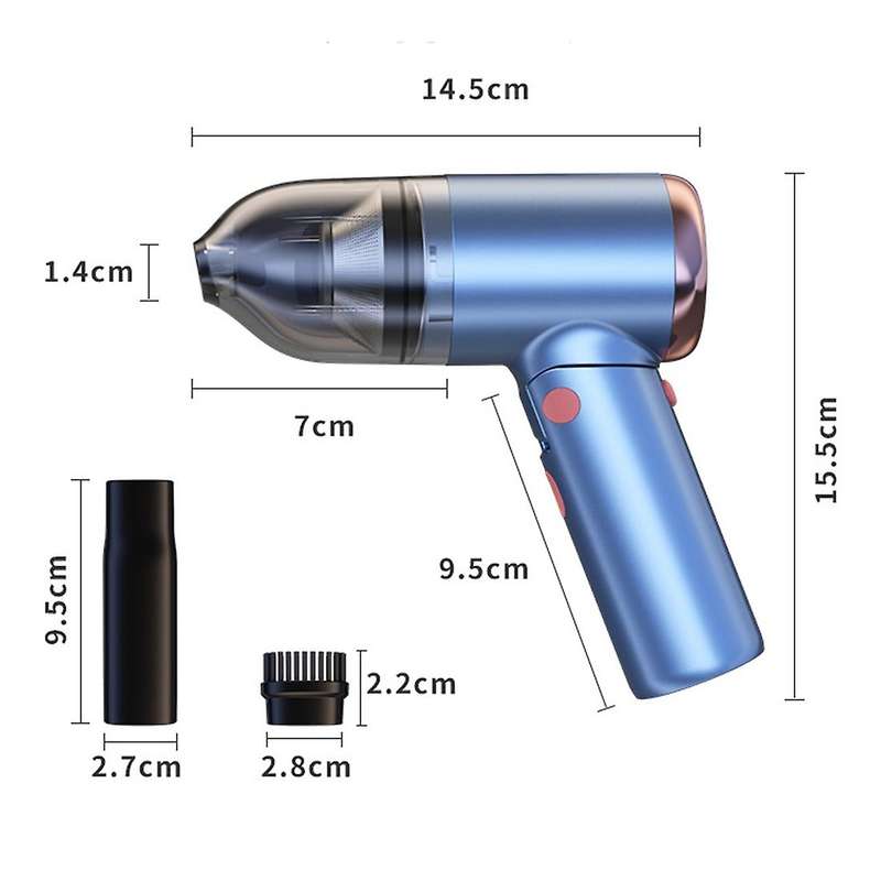 8000Pa Car Vacuum Cleaner 120W Wireless Handheld Mini Portable Auto Interior Vacuum Cleaner USB Char