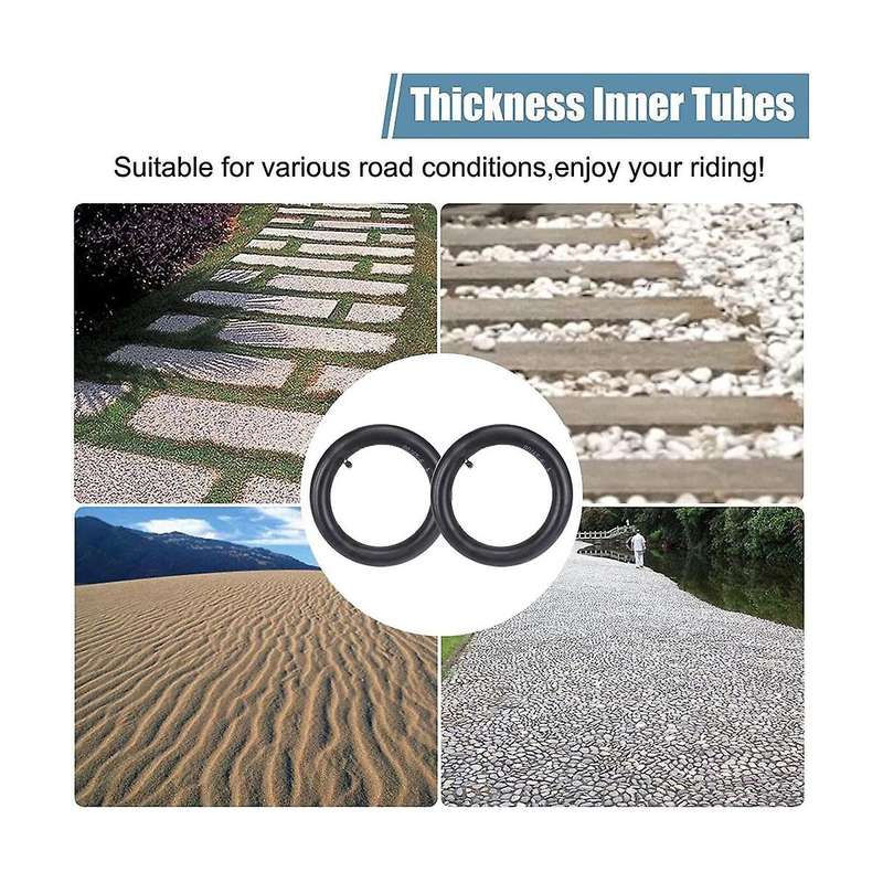 80/65-6 10x2.5 Inner Tube Replacement 10 Inch 255x80 Tire Tire with Elbow Valve Thickened Widened