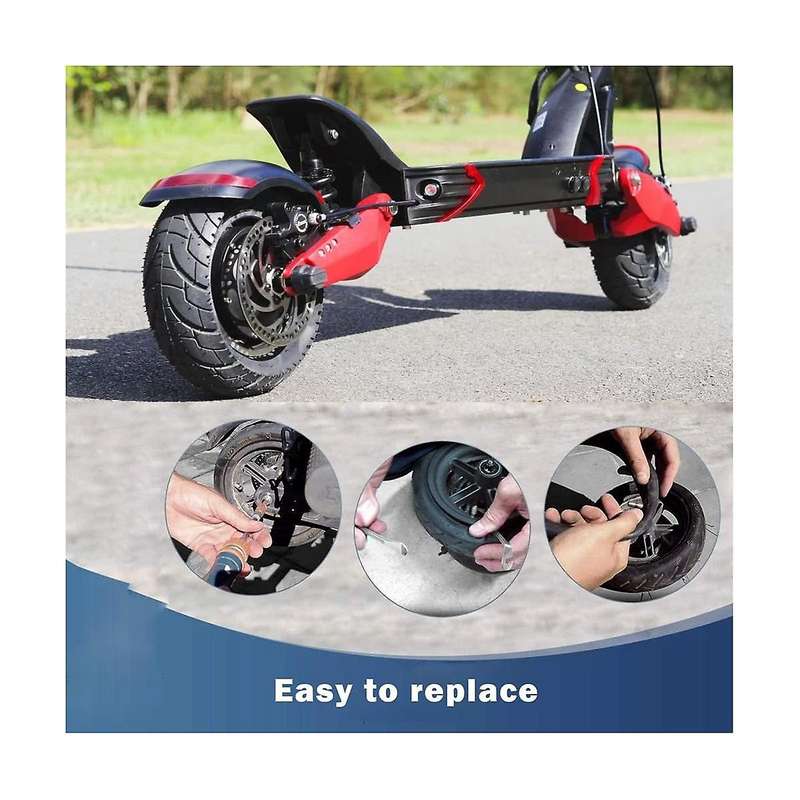 80/65-6 10x2.5 Inner Tube Replacement 10 Inch 255x80 Tire Tire with Elbow Valve Thickened Widened