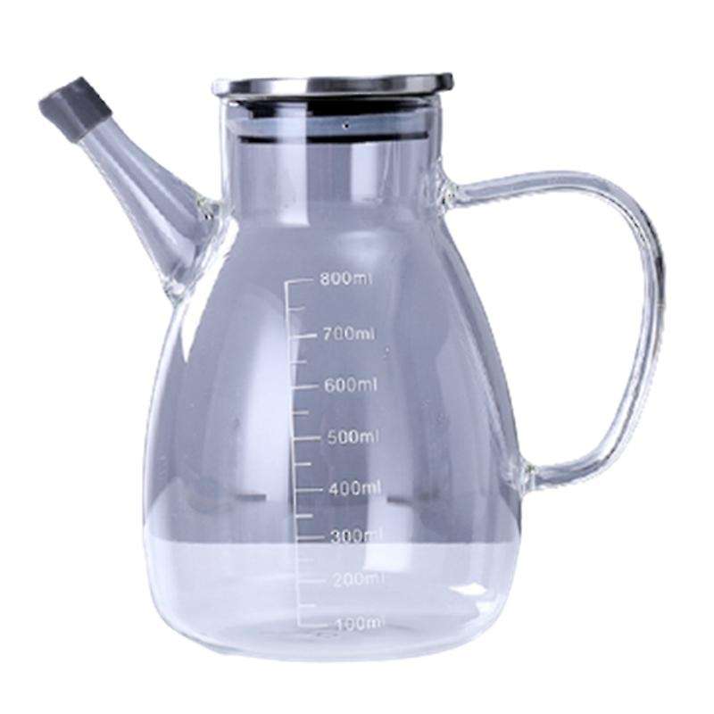 800ML Glass Oil Pot Leak-Proof Oil Bottle Seasoning Bottle Soy Sauce Bottle Vinegar Pot Home Kitche