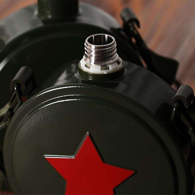 800ML Kettle Stainless Steel Kettle Sports Outdoor Flagon Camping Bicycle Water Bottle