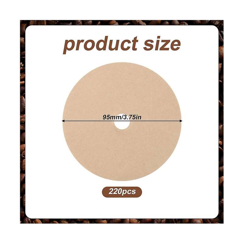 800pcs Round Coffee Filters, 3.75inch Coffee Filters Paper Unbleached Disc Coffee Filters Espresso C