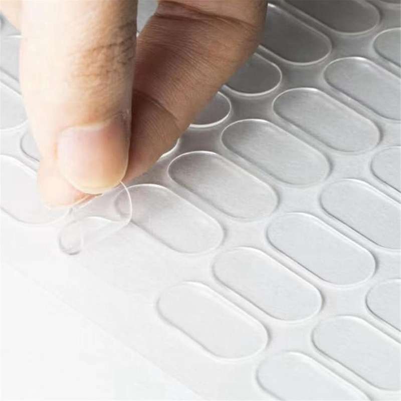 800pcs Sticky , Wall Double Sided Sticky Dots for Wall Hanging Earthquake Museum Clear