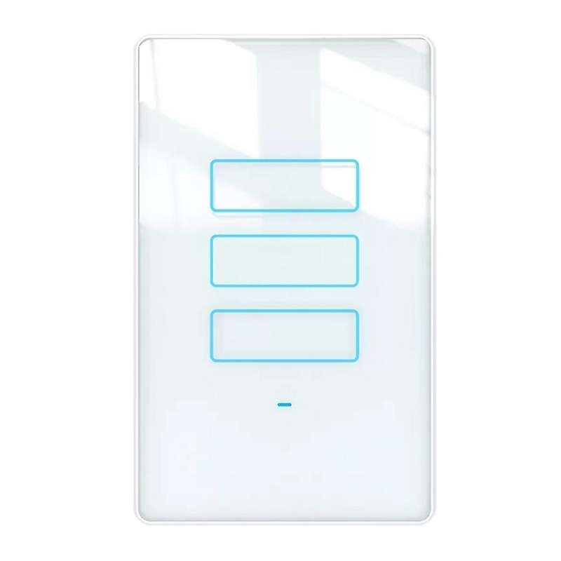 -801 Smart Touch Switch 3 Gang with Glass Screen Switch Smart Life Tuya Smart Control