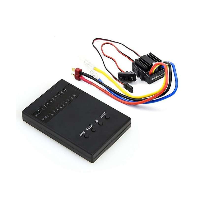 80a Brushed 1080 Electronic Governor Waterproof Esc with Program Card for 1: 10 1/8 Track Car