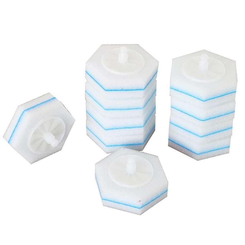 80PCS Disposable Toilet Brush Double Layer Fibre Toilet Brush Refills Cleaning Wand Refills for