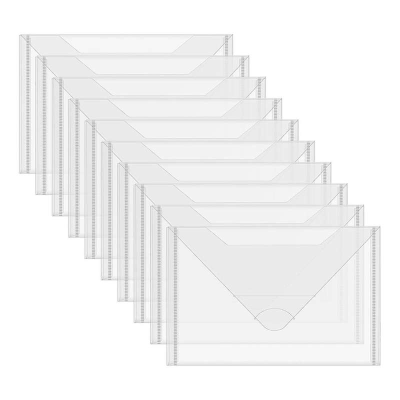 80PCS Storage Bag, for Cutting Dies Stencil Crafts Organizer Holder, 6X8.75Inch Clear Storage Envel
