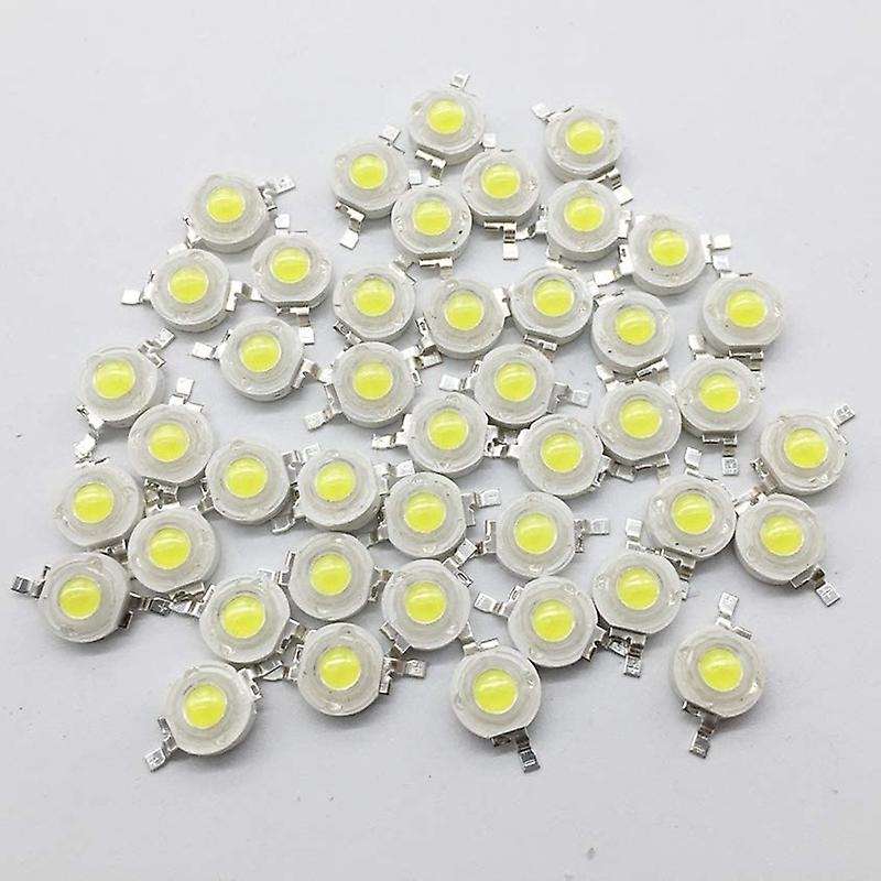 80PCS LED Beads White LED Light 1W High Power Lamp Chip 6000-6500K LED Chip