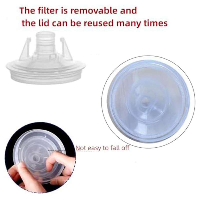 810Ml Visual Spray Tank, Hard Cup with Scale and Holder and Lid for Spray Gunfiltration System, 4 Cu