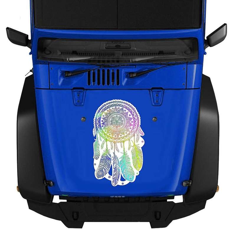 80X45cm Car Hood Vinyl Decal Tattoos Sticker for Wrangler Totem Cover Hood Car Sticker