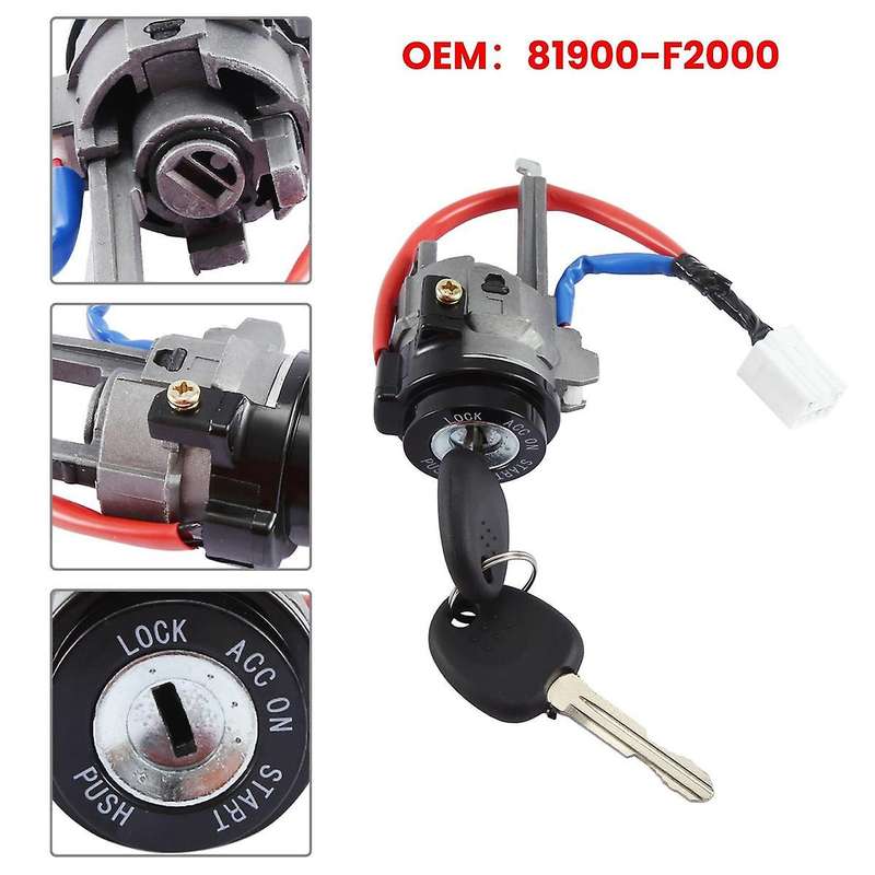 81900-f2000 Car Lgnition Lock Cylinder with Keys Kit for 2017-2020