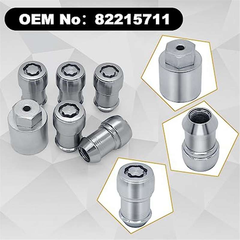 82215711 Wheel Lock Lug Nuts Set M14 X 1.5,compatible with 2018-2023 Wrangler and 2020-2023, Anti-th
