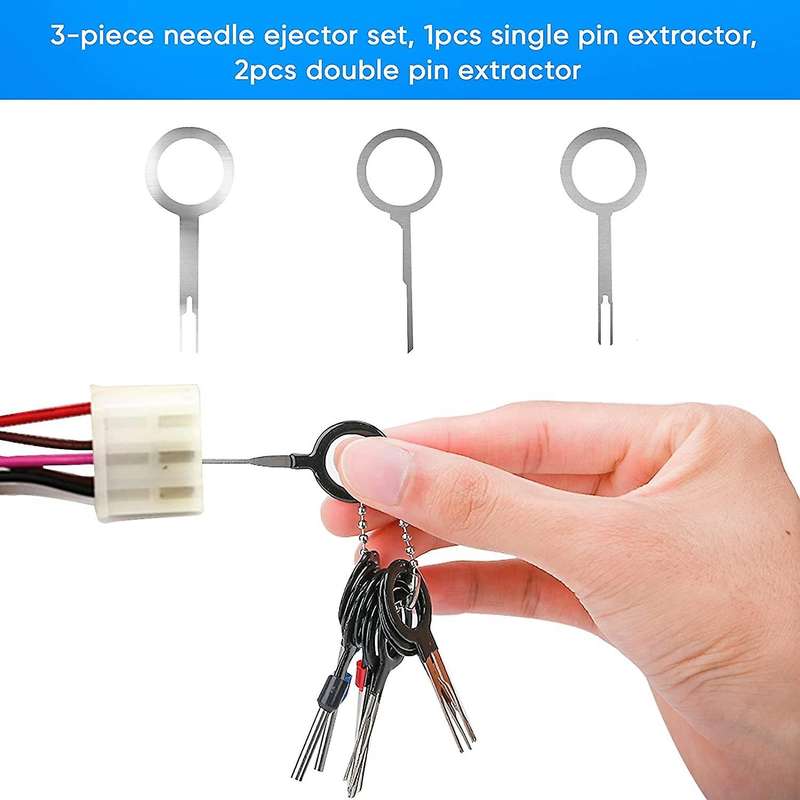 82PCS Terminal Extractor Removal Tool Kit Depinning Key Tool Set for Car Household Devices, Tool wi
