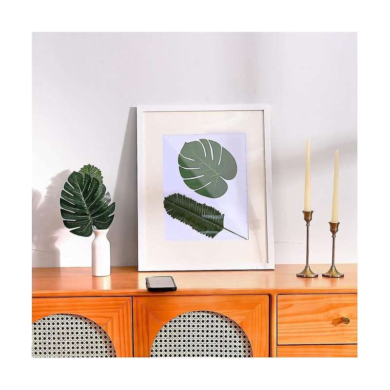 84 Pcs 6 Kinds Artificial Palm Leaves, Tropical Monstera Leaves, Jungle Leaves Decorations, Palm Lea