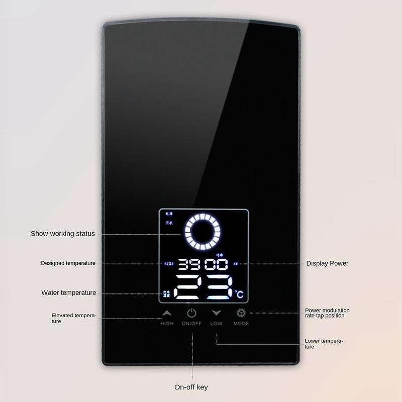 8500W Electric Water Heater Voice Function Intelligent Inverter Mini Instantaneous Shower Hot Water