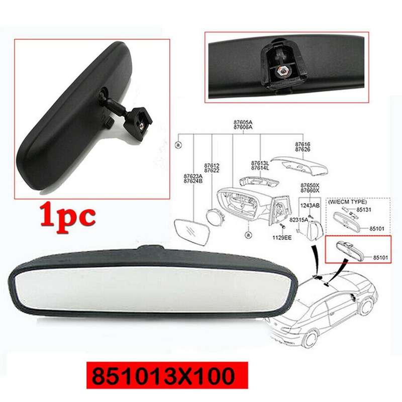 851013x100 Inside Rear Mirror for / Forte Car Auto Interior Rearview Mirror