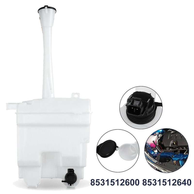 85315-12600 Car Windshield Washer Fluid Tank Reservoir Tank Cap with Motor for 2009-2013 US