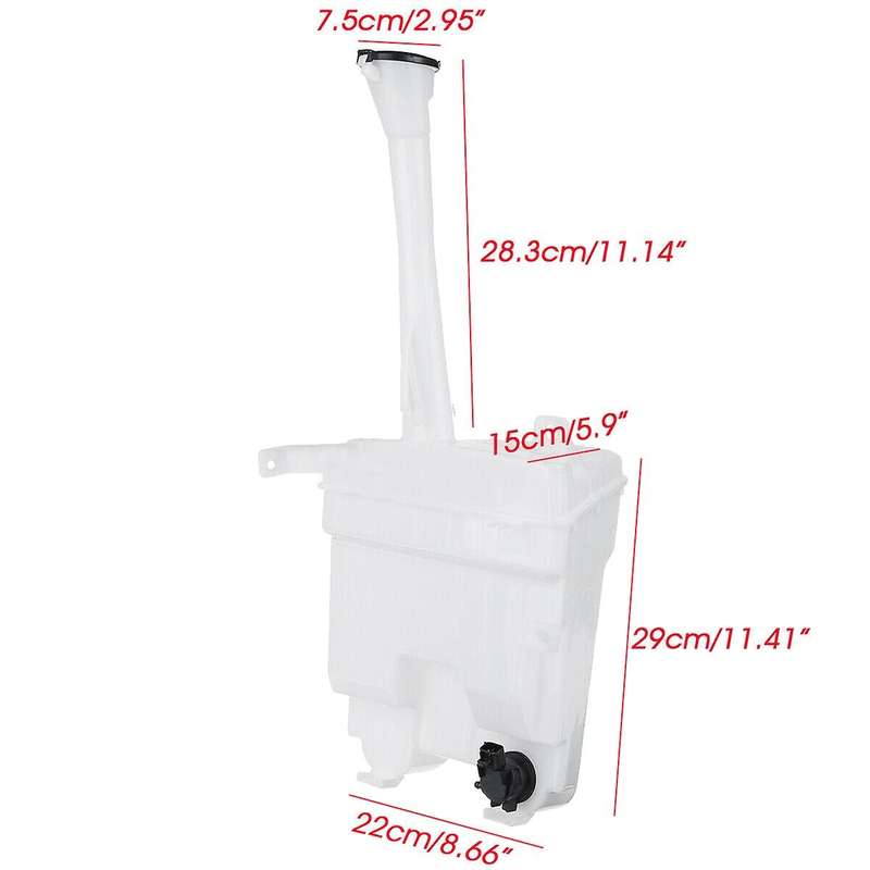 85315-12600 Car Windshield Washer Fluid Tank Reservoir Tank Cap with Motor for 2009-2013 US