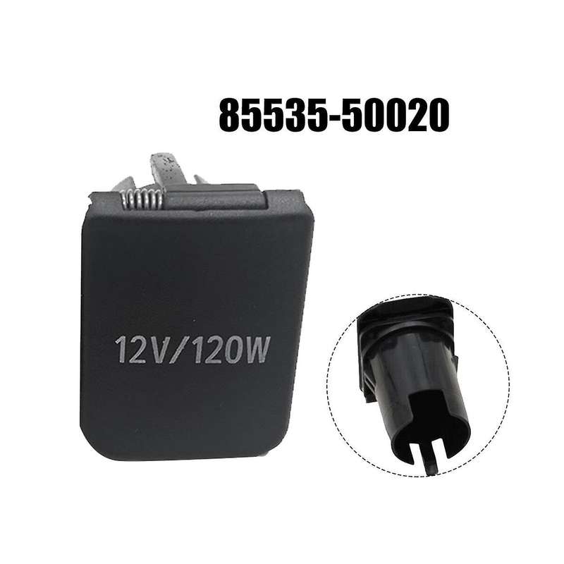 85535-50020 Rear Row Power Socket Cover for 4RUNNER Prado Alphard Lighter Panel Plug
