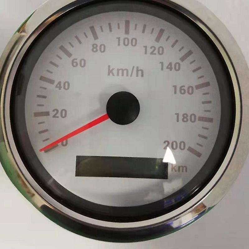 85mm 200KM/H GPS Speedometer 9-32V Odometer with Red Backlight Suitable for Car Truck SUV