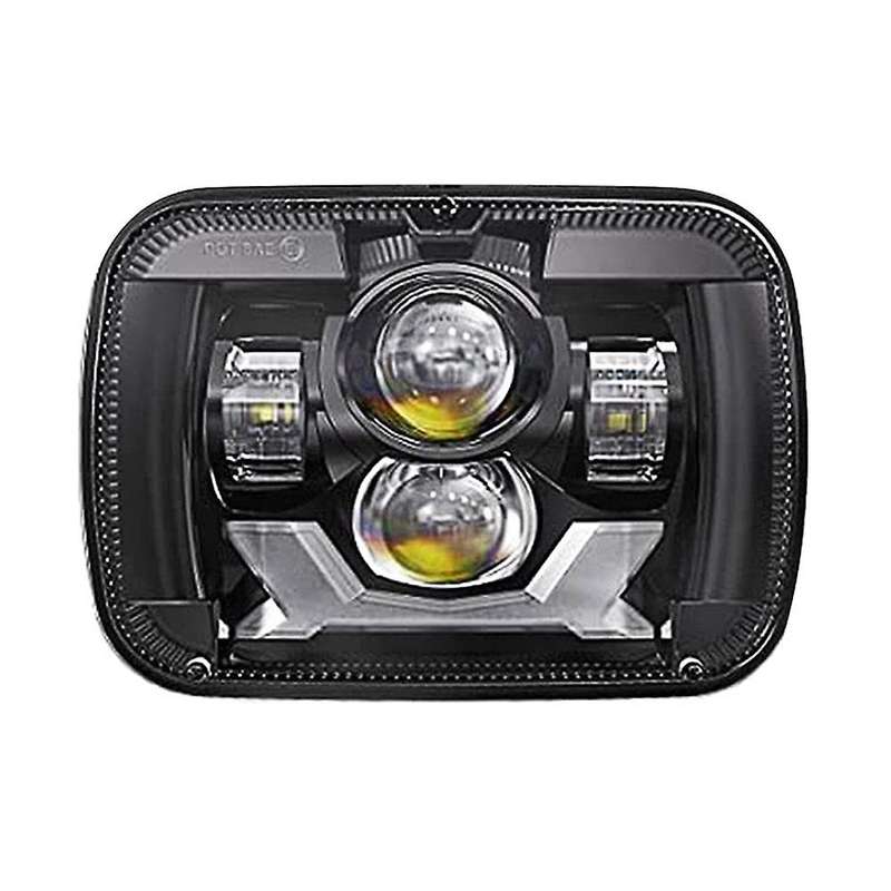 85W DOT Brighter Anti- H6054 5X7 7X6 LED Headlights,DRL Turn Signal Hi/Low Sealed Beam for XJ , Blac