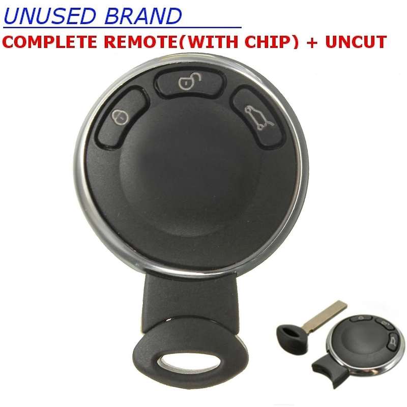 868MHz Remote 3 Buttons Smart Key with Uncut Blade PCF7952 Chip CR2032 Battery for for 2007-2014