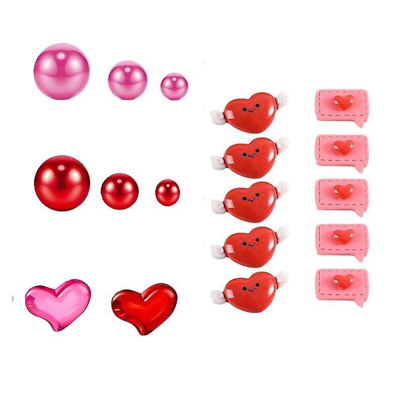 86PCS Valentines Day Vase Filler Decorations - Floating Valentine's Candles - Acrylic Plastic Glass