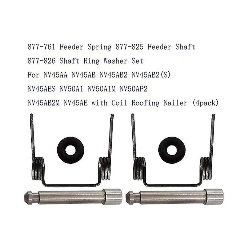 877-761 Feeder Spring 877-825 Feeder Shaft 877-826 Shaft Ring Washer Set for NV45AA NV45AB NV45AB2 N