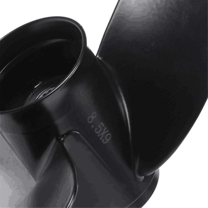 8-9.8hp 3 Blades 3b2w64517-1 8.5x9 Outboard Propeller Boat for Tohatsu Mercury 12 Spline Tooths Blac