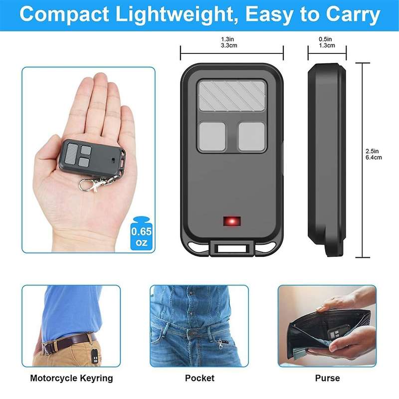 890MAX Garage Door Opener Remote for //, Universal 3 Button Garage Door Opener Remote