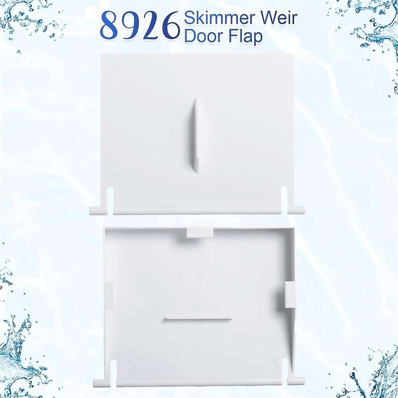 8926 Skimmer Replacement Weir Door Flap and 8928 Pool Skimmer Basket for Above Ground and in Ground