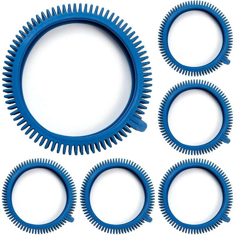 896584000-143 Pool Cleaner Tires Kit 6pcs,Front Tires with Hump Replacement for Pool Cleaners 2X,4X,
