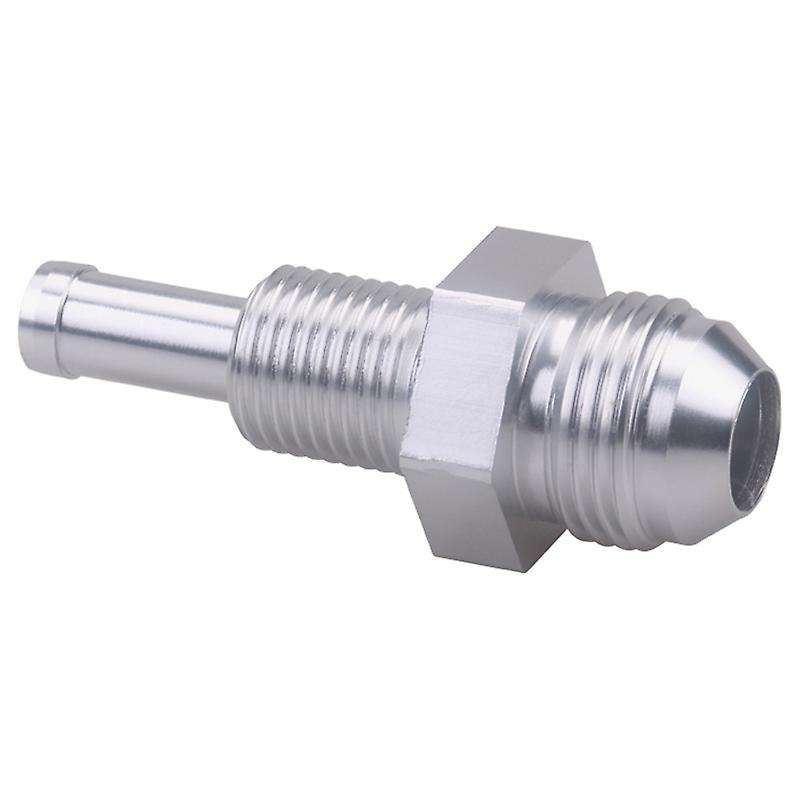 8AN Male Flare Bulkhead to 3/8 Hose Barb Fuel Tank Fitting