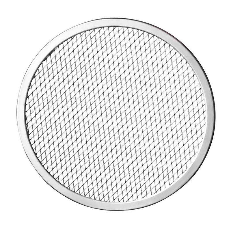 8inch Aluminum Seamless Rim Pizza Baking Screen - Perfect Crisp, Enhanced Airflow