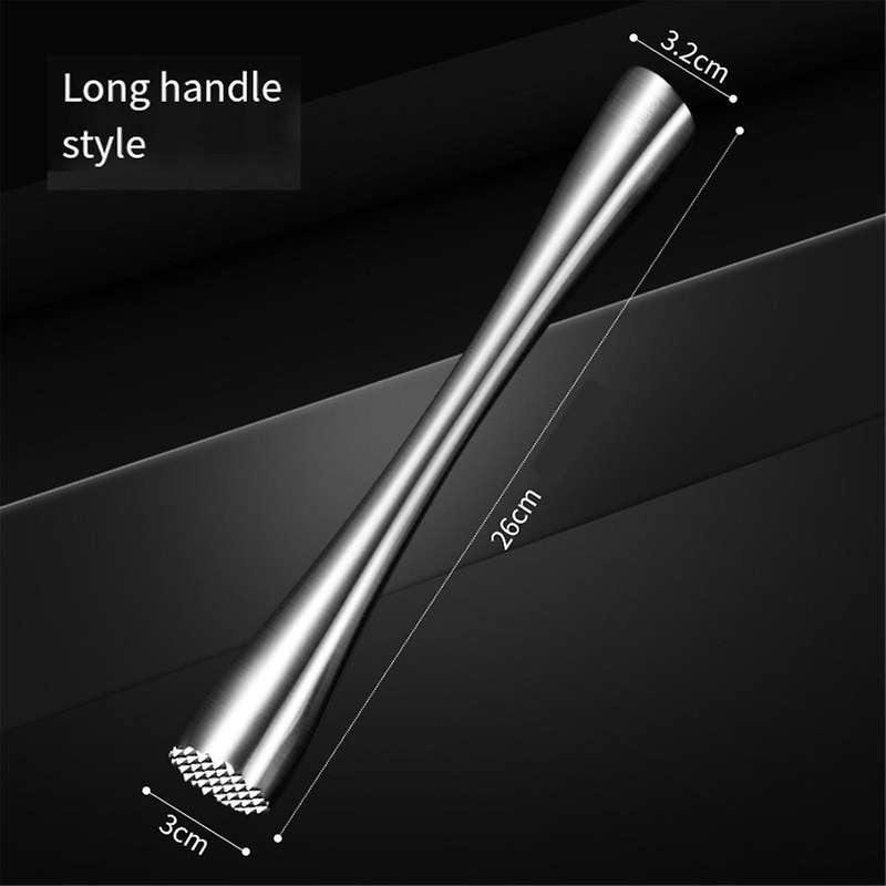 8Inch and 10Inch Stainless Steel Muddler for Cocktails,Old Fashioned Cocktail Muddler,Home Bar Suppl