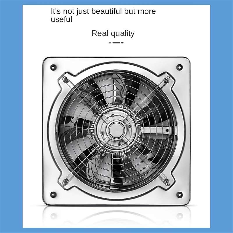 8inch Booster Fan Extractor Exhaust Fan Ventilation Pipe Fan for Bathroom Toilet Kitchen Wall Window