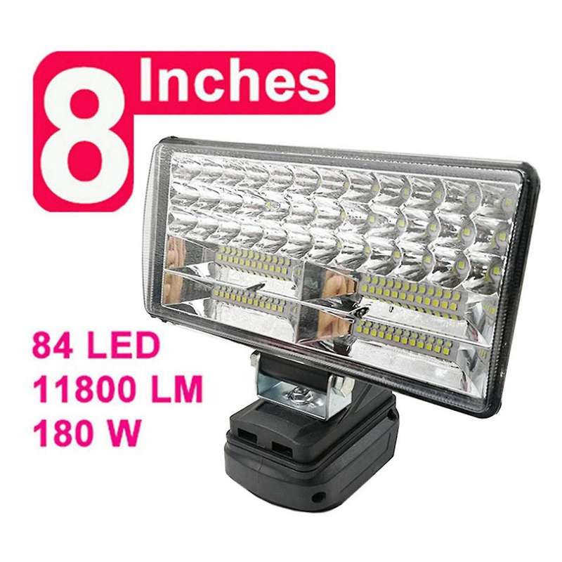 8Inch Led Light Work Light Spotlight Outdoor Work Fishing Emergency Tool Light Compatible with 18V B