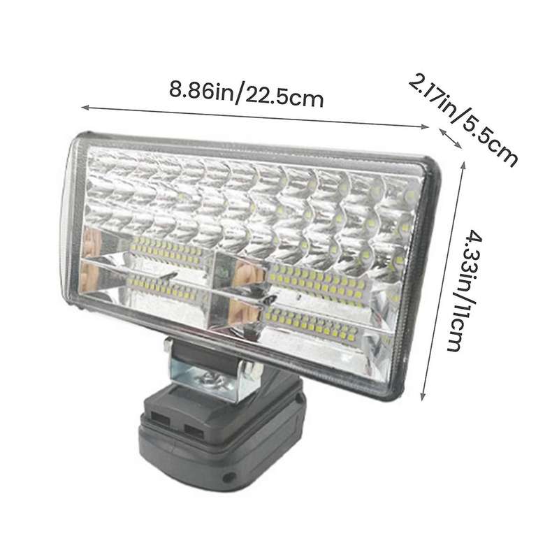 8Inch Led Light Work Light Spotlight Outdoor Work Fishing Emergency Tool Light Compatible with 18V B