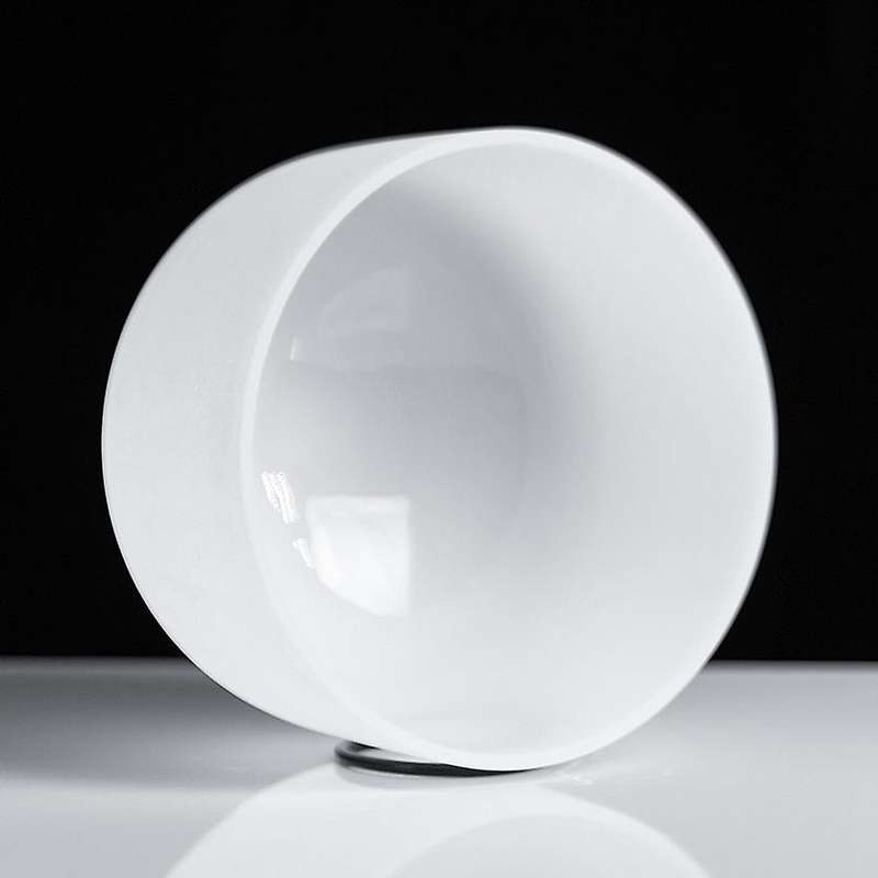 8inch Note Perfect Sound A Third-eye Frosted Quartz Crystal Singing Bowl