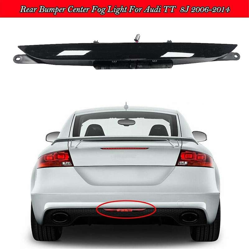 8j0945703 for Tt 8j 2006-2014 Car Led Rear Tail Light Rear Bumper Center Reflector Fog Light Warning